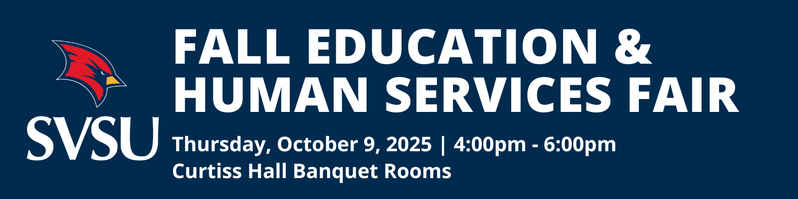 Fall Education & Human Services Fair - Thursday Oct 9, 2025